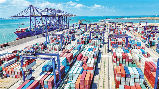 Hainan's 72 shipping lines carry goods across the globe